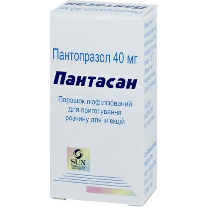 Світлина Пантасан порошок ліофілізований для приготування розчину для ін‘єкцій 40 мг